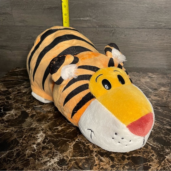 Jumbo Flip A Zoo Reversible Tiger Elephant 20” Plush Toy Pillow Stuffed Animal - Picture 3 of 10
